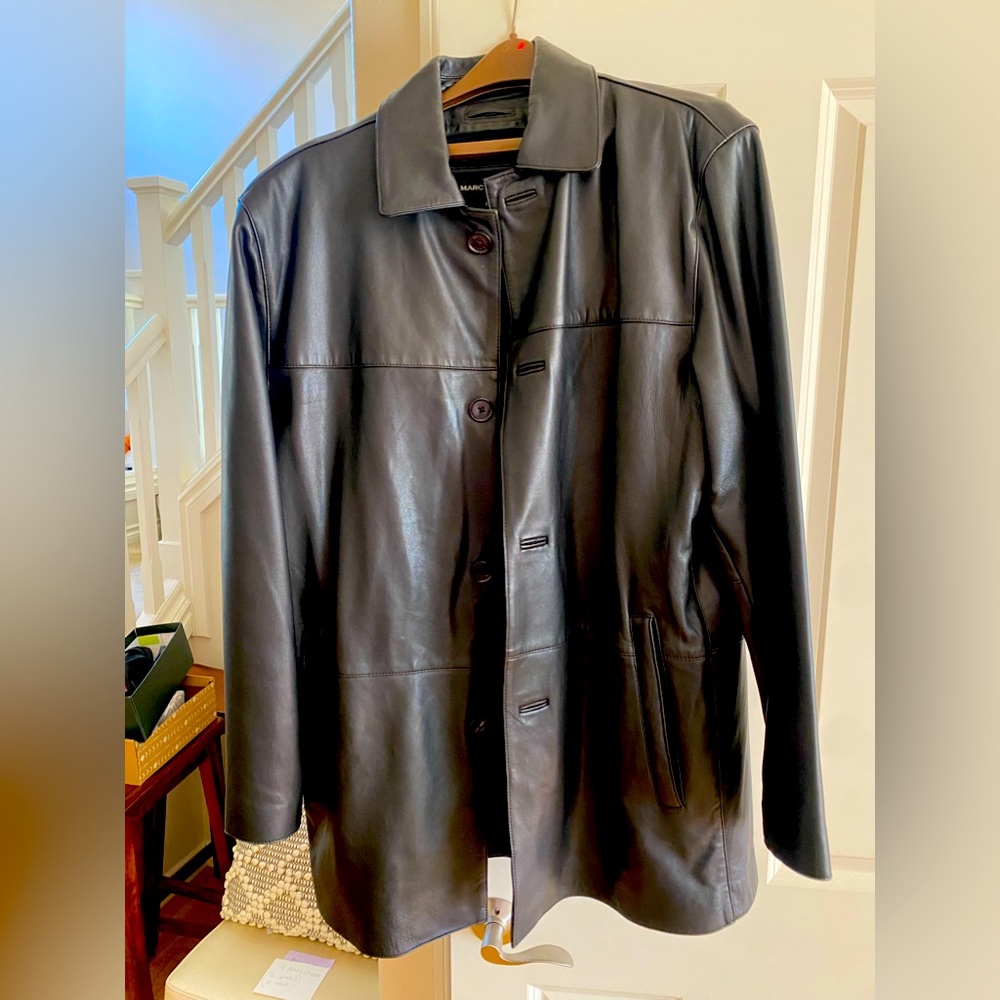 Men’s leather coat